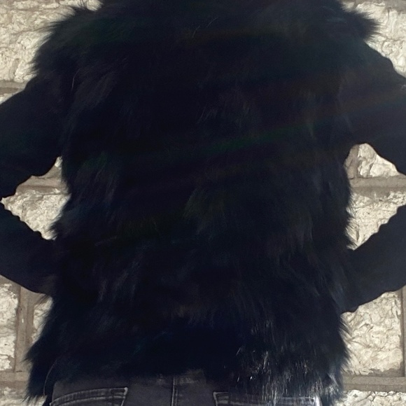 Adrienne Landau Black Fur Vest - Picture 3 of 5